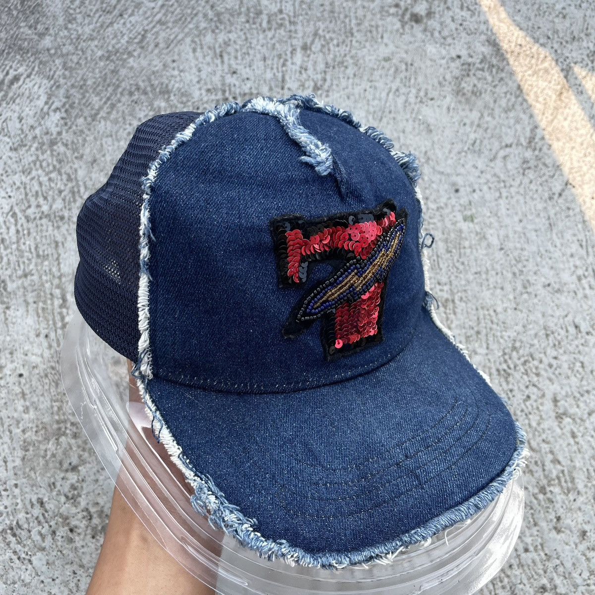 Japanese Brand Distressed yoshinori kotake trucker hat made in japan Size ONE SIZE - 6 Thumbnail