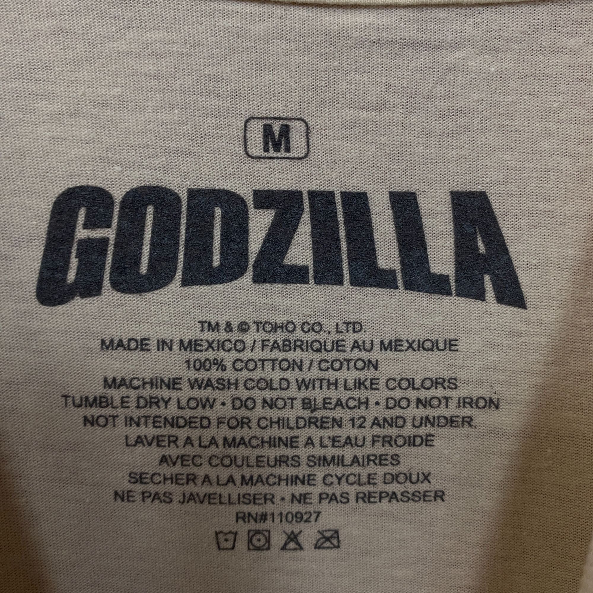 Other Godzilla Classic Retro Art Kanji King Circle Graphic T-Shirt Size US M / EU 48-50 / 2 - 4 Thumbnail