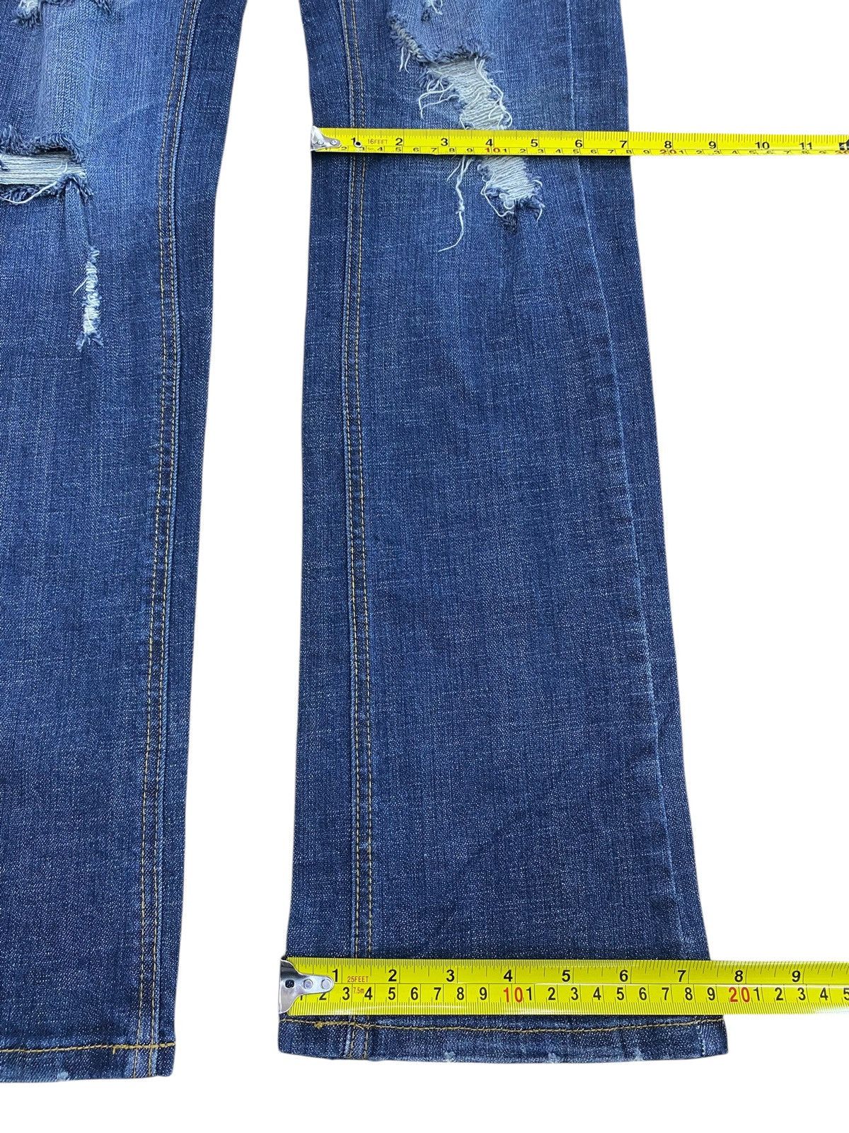 Japanese Brand Japanese Brand Whiskers Distressed Style Flare Jeans Size US 32 / EU 48 - 8 Thumbnail