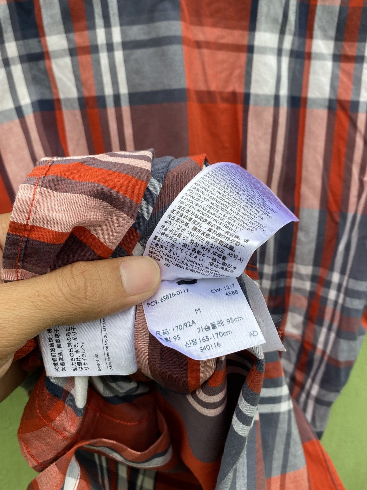 Levi's Levi’s Red Navy Plaid Short Sleeve Shirt Classic Summer Look Size US M / EU 48-50 / 2 - 16 Thumbnail