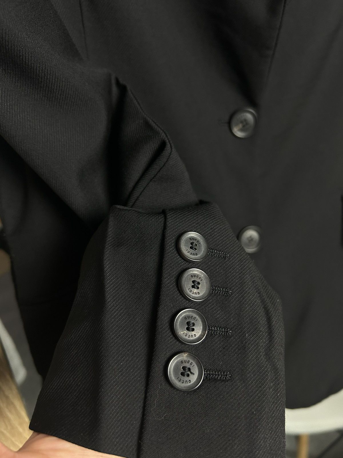 Gucci Blazers Gucci uniform vintage jacket small black womens Size XS / US 0-2 / IT 36-38 - 13 Thumbnail