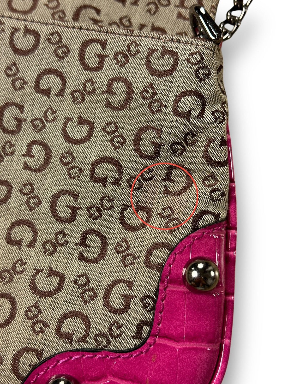 Guess Vintage Y2K Guess Monogram Retro Avant Garde Shoulder Bag Size ONE SIZE - 10 Thumbnail