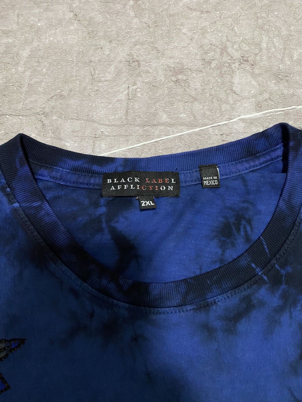 Affliction × Black Label Vintage Crazy Affliction Rare Black Label Tatto Skull Shirt Size US XXL / EU 58 / 5 - 6 Thumbnail