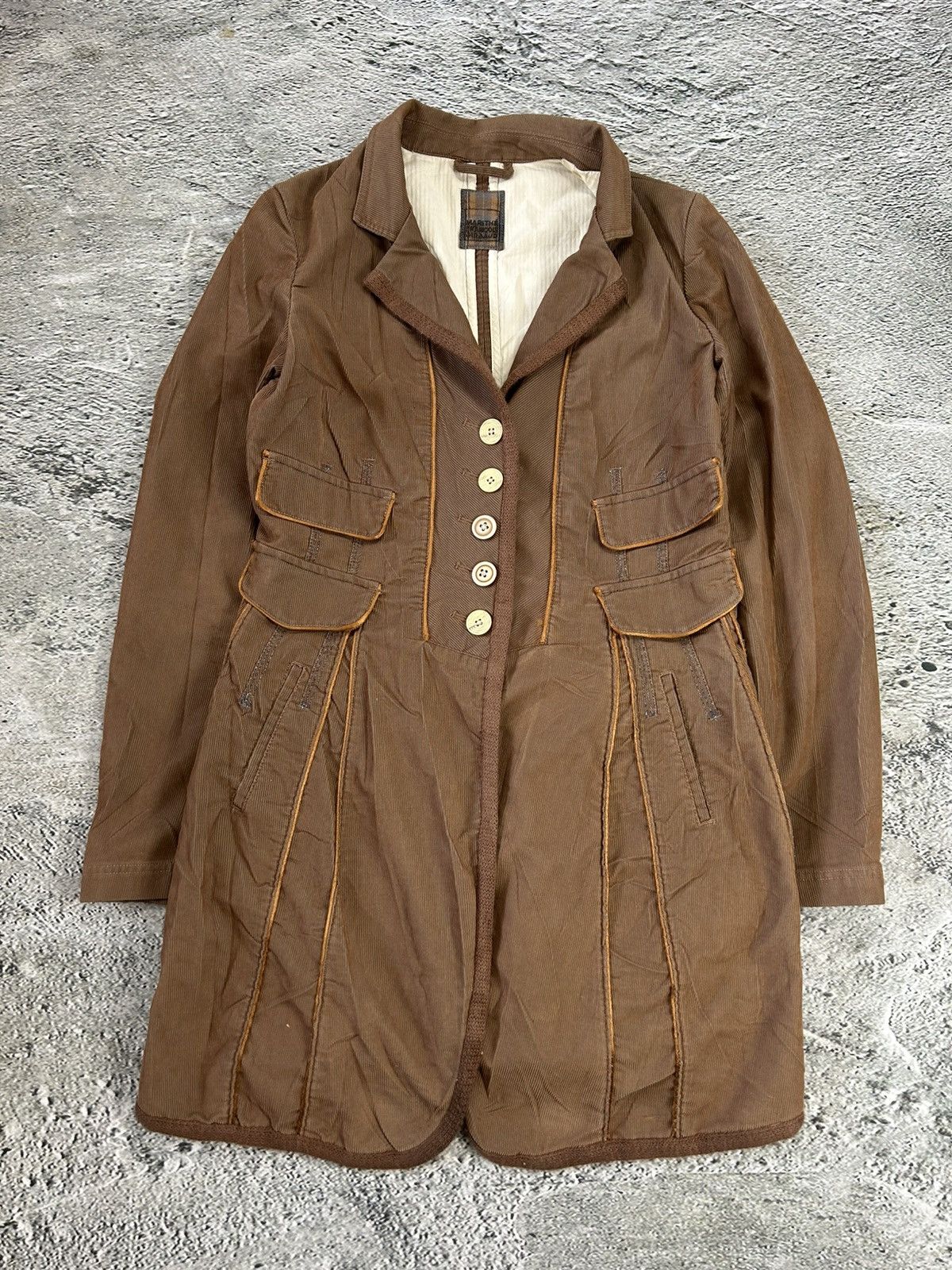 Marithe + Francois Girbaud Marithe Francois Girbaud Vintage coat brown corduroy Size M / US 6-8 / IT 42-44 - 1 Thumbnail