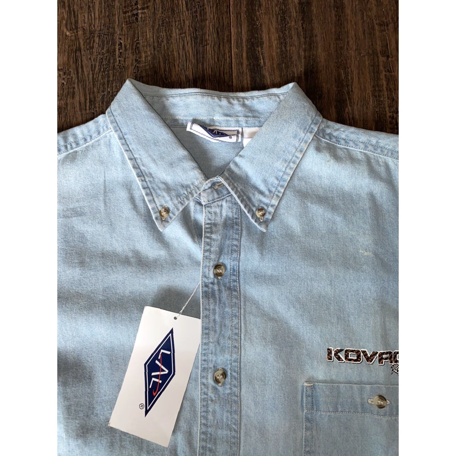Vintage LAL Kovach Euphoric Energy Button-Down Shirt Mens 2XL Blue Racing Size US XXL / EU 58 / 5 - 3 Thumbnail