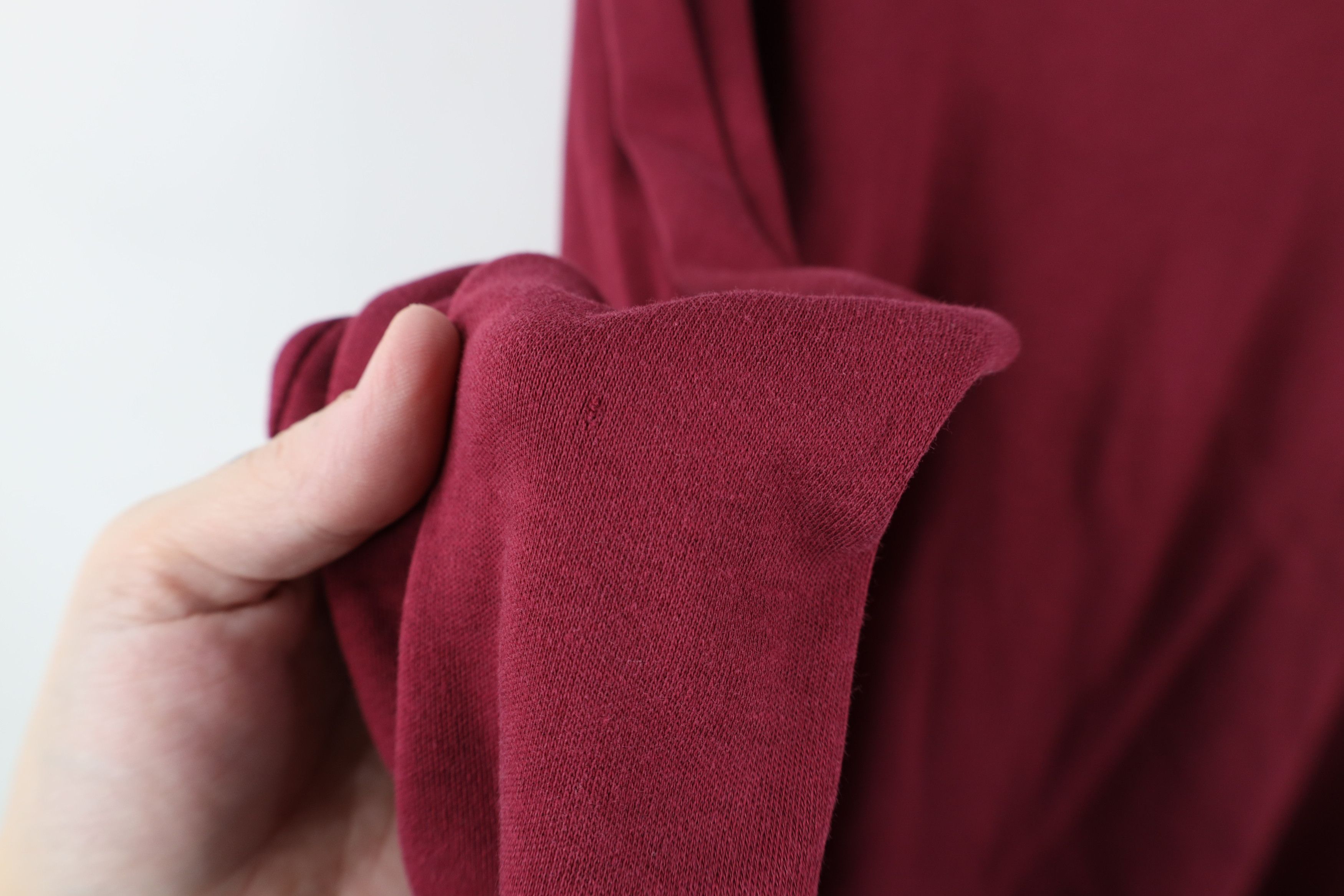 L.L. Bean Vintage 90s LL Bean Blank Turtleneck T-Shirt Maroon USA Size L / US 10 / IT 46 - 10 Thumbnail