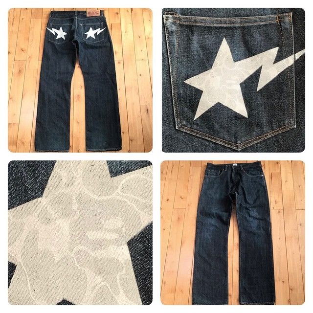 Bape × Nigo BAPE STA Denim Pants a bathing ape BAPE camo NIGO 