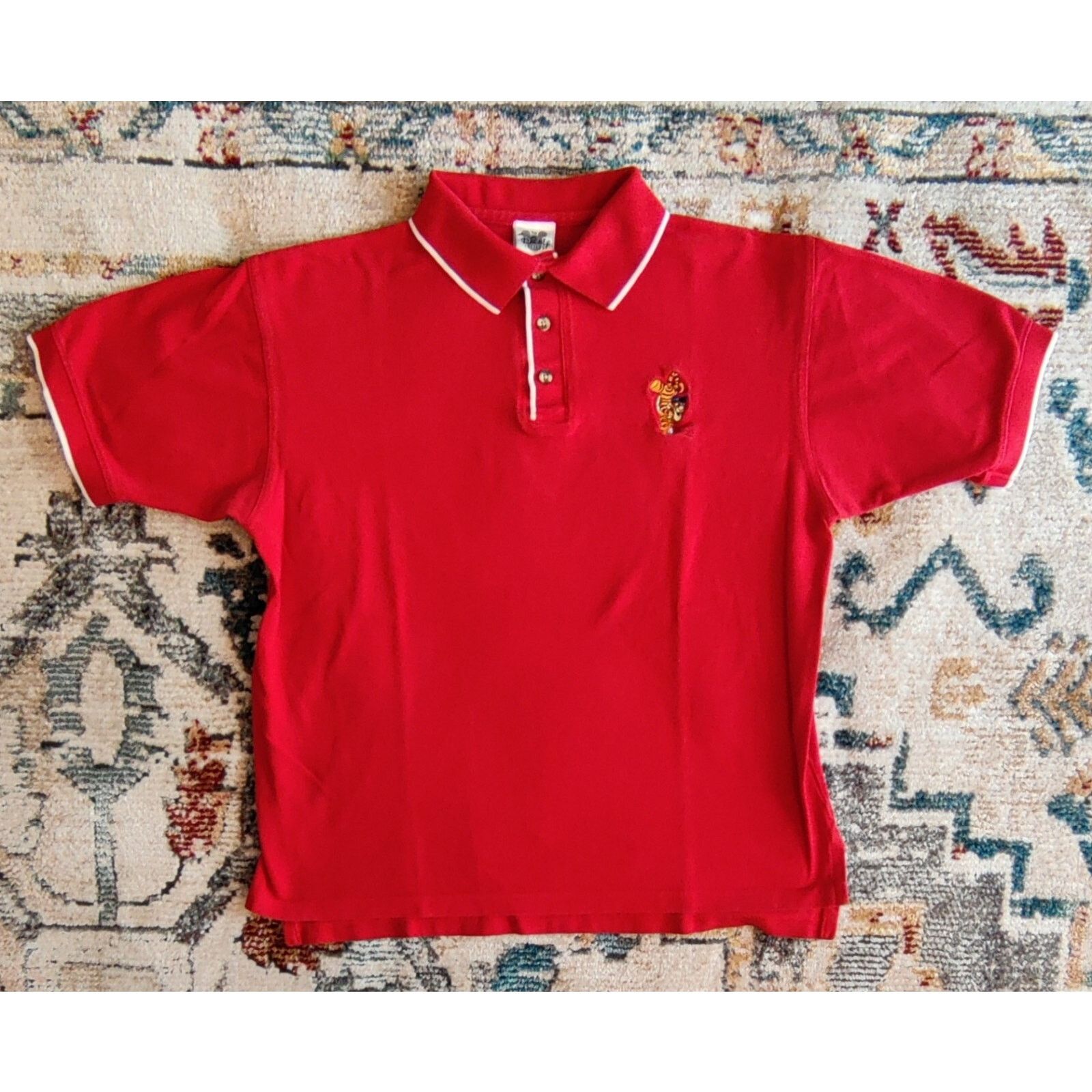 Disney The Disney Catalog Mens Large Red Tigger Polo Shirt Size US L / EU 52-54 / 3 - 1 Thumbnail