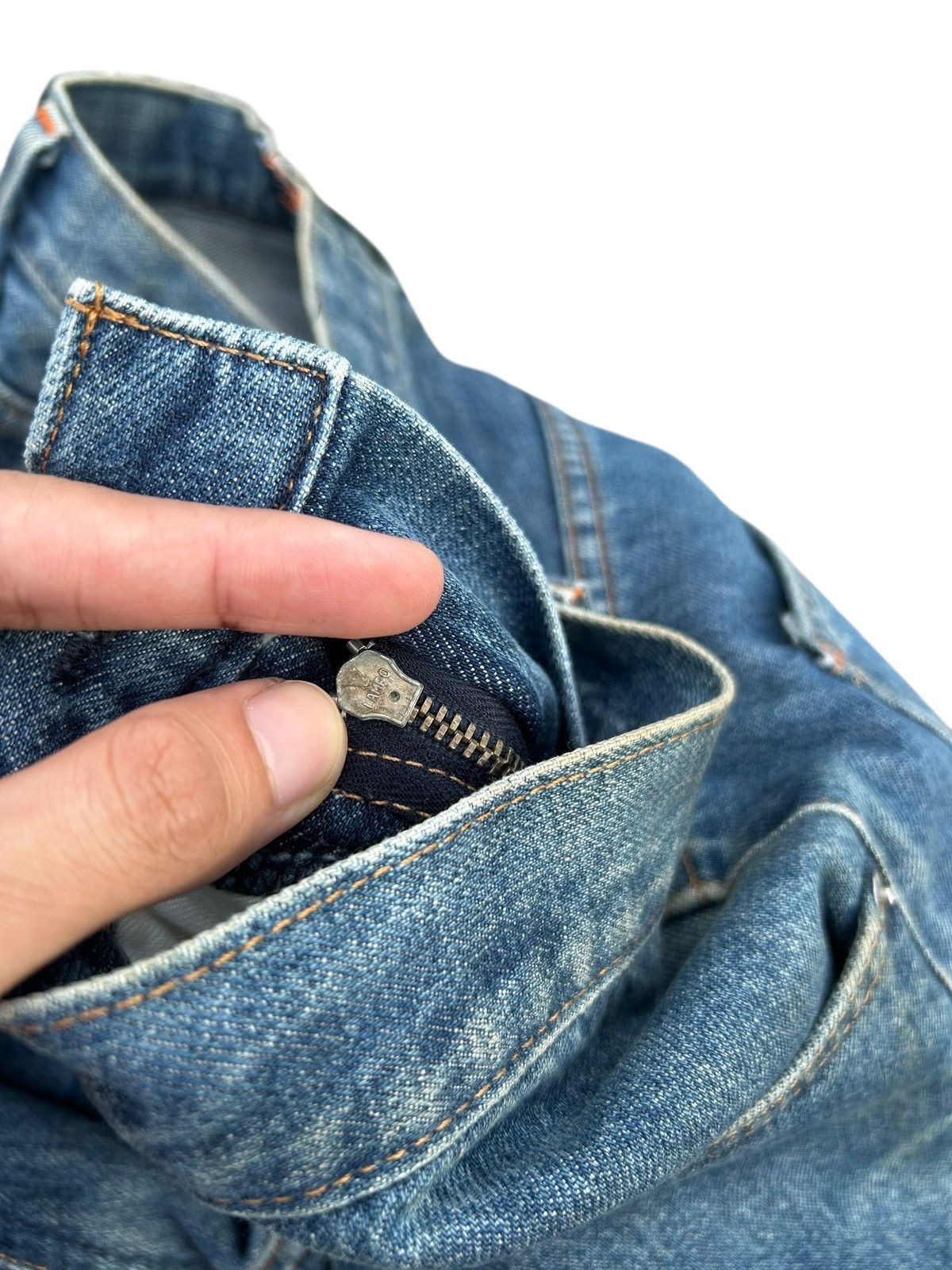 W&LT W&LT kiss The Future Distressed Denim Jeans Size US 32 / EU 48 - 12 Thumbnail