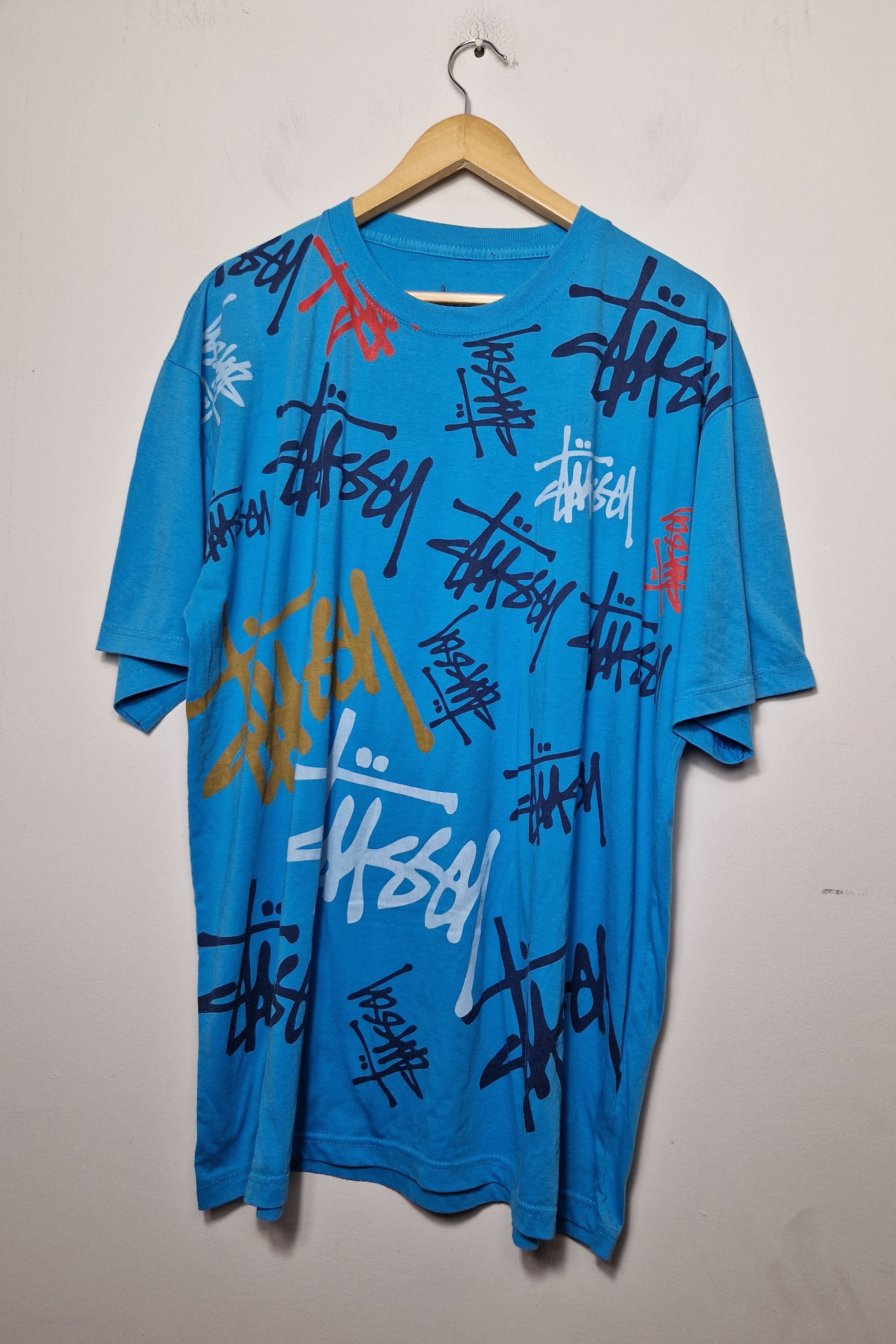 Stussy × Vintage Stussy vintage y2k multilogo tee Size US XXL / EU 58 / 5 - 1 Thumbnail