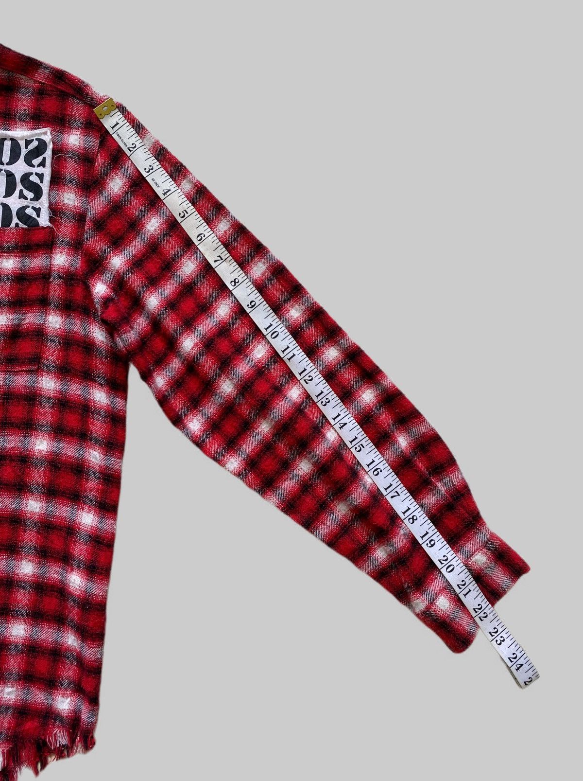 Designer × Japanese Brand Rare Jouetie- Mark Styler “Chaos-Hate-Jesus” Tartan Flannel Size US M / EU 48-50 / 2 - 6 Thumbnail