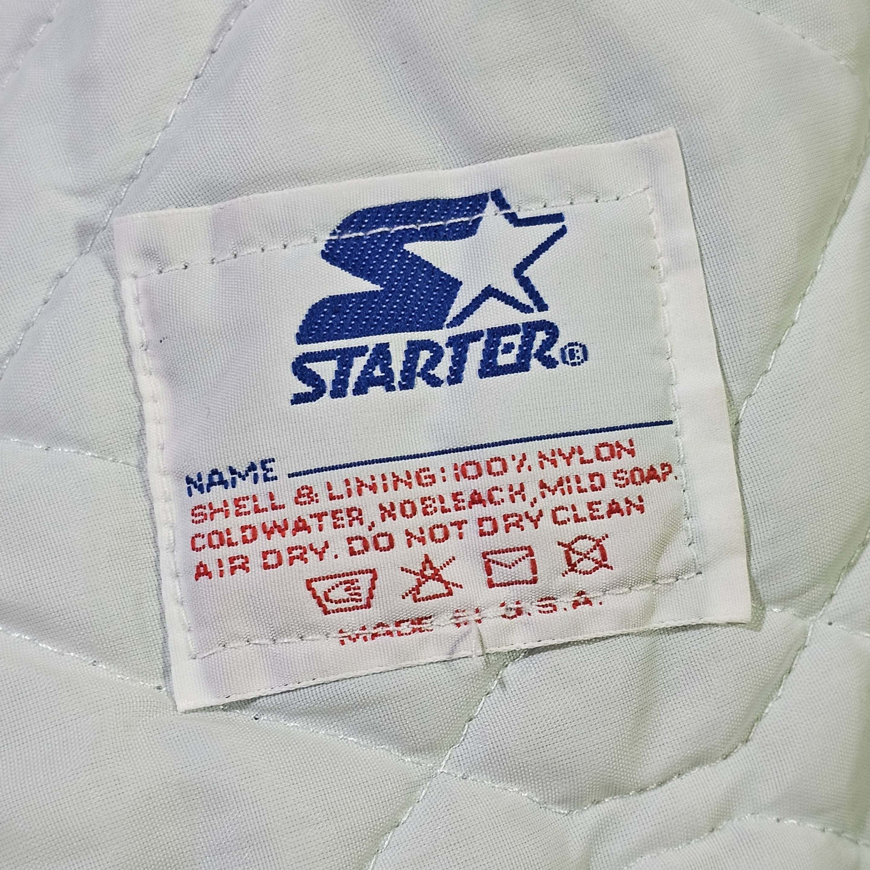 Vintage Kansas Jayhawks Vintage 80s Starter Satin Bomber Jacket Size US L / EU 52-54 / 3 - 7 Thumbnail