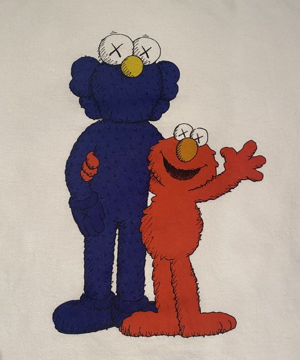 Uniqlo Streetwear Y2K Kaws X Uniqlo Elmo Best Friends Tee M | Grailed