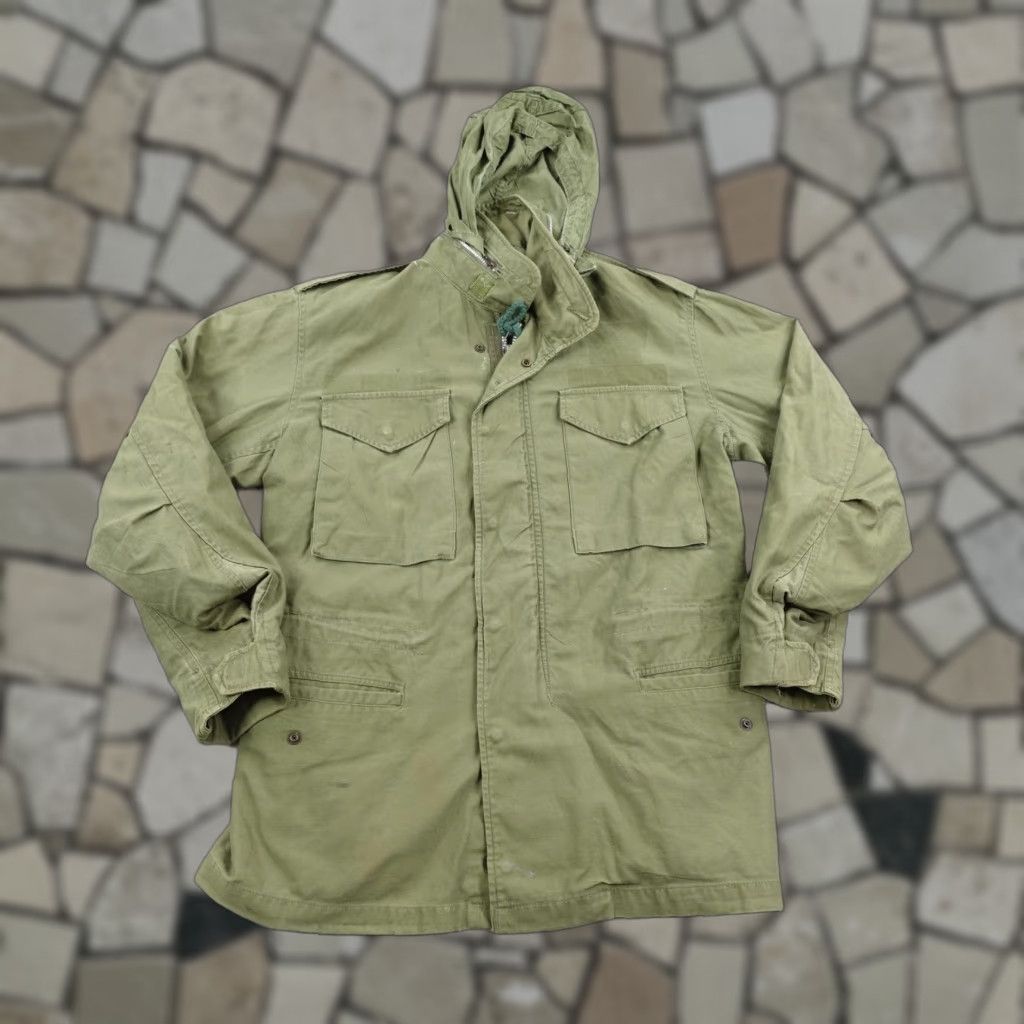 Vintage VINTAGE US Army Jacket Mens Medium M65 Field Coat Green Vietnam War 70s USGI Size US M / EU 48-50 / 2 - 1 Thumbnail