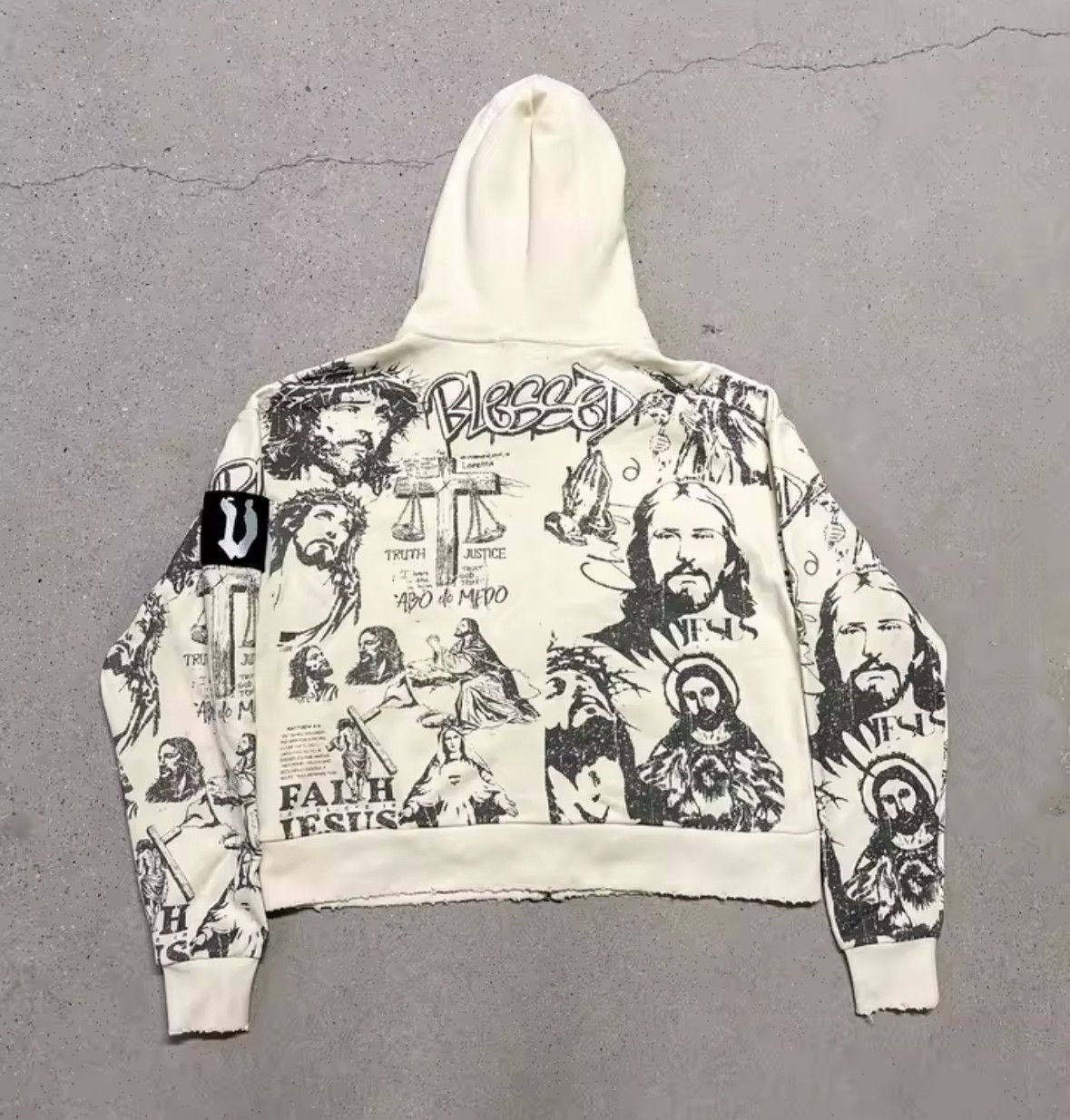Other Retro Digital Print Faith Jesus Edgy Hip Hop Hoodies Size US M / EU 48-50 / 2 - 2 Thumbnail