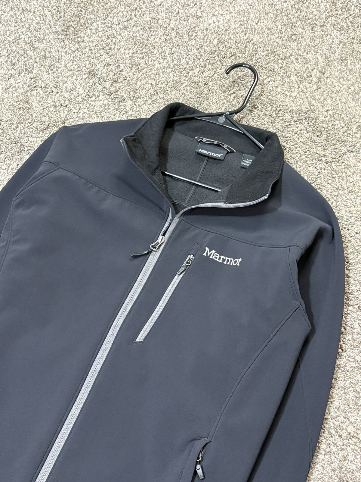 Marmot Marmot Jacket Mens L Black Softshell Full Zip Fleece Lined Size US L / EU 52-54 / 3 - 3 Thumbnail
