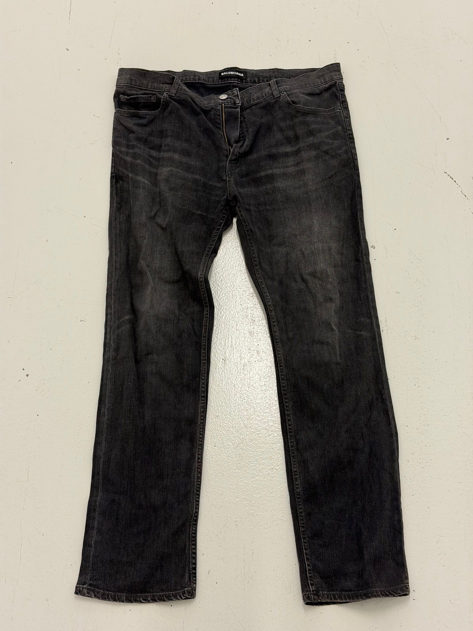 パンツ 15SS BALENCIAGA COATED DENIM Balenciaga Waxed/Coated Jeans | Grailed