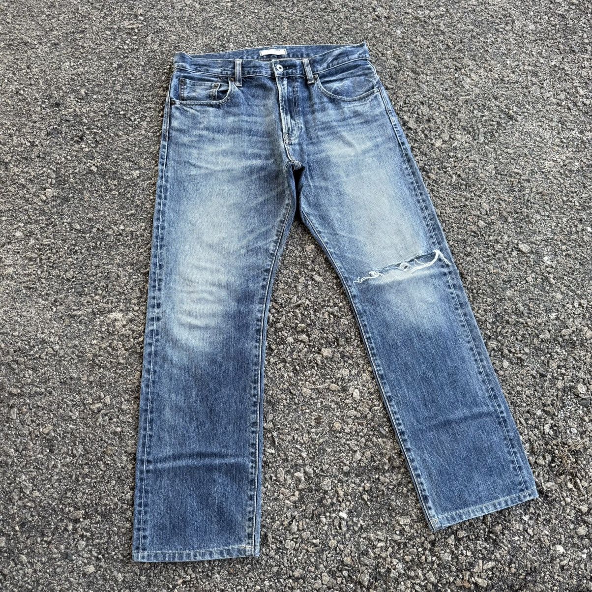 Japanese Brand VINTAGE JAPANESE SELVEDGE DENIM STRAIGHT FADED JEANS PANTS Size US 33 - 2 Thumbnail