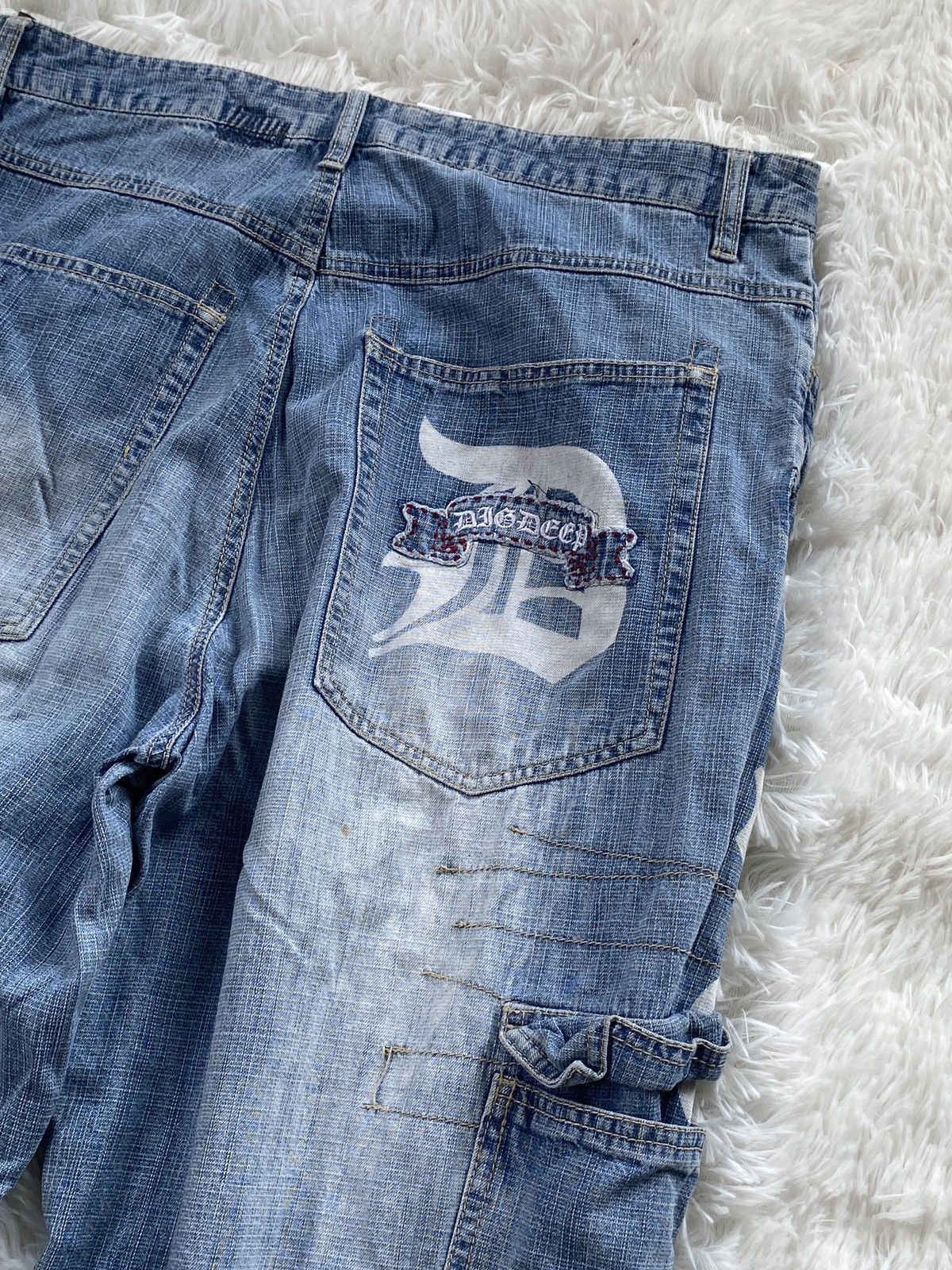 Vintage 90’s Skate Culture 🔥 Dig Deep🔥Cargo Baggy Jeans Size US 36 / EU 52 - 17 Thumbnail