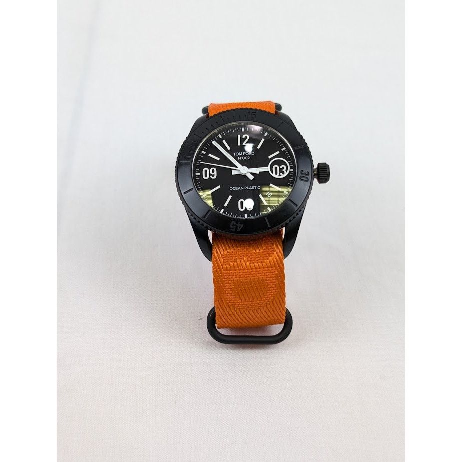 Tom Ford o1rshd1 Size: OS / Plastic Large Case Sports Watch in Orange Size ONE SIZE - 20 Thumbnail