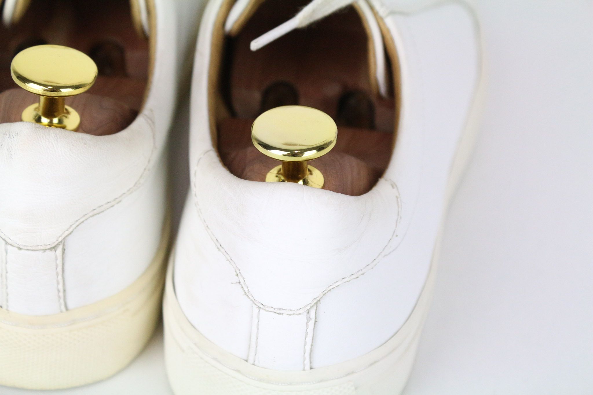 Suitsupply EU39 White Leather Laced Casual Sneakers 73135 Size US 6 / EU 39 - 10 Thumbnail