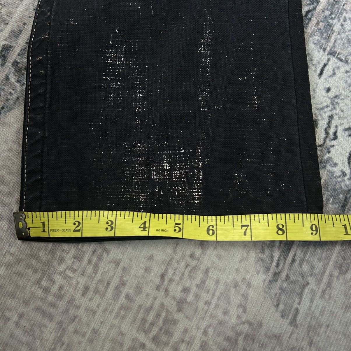 Japanese Brand Flared Nicole Punk Black Pants Size US 31 - 22 Thumbnail