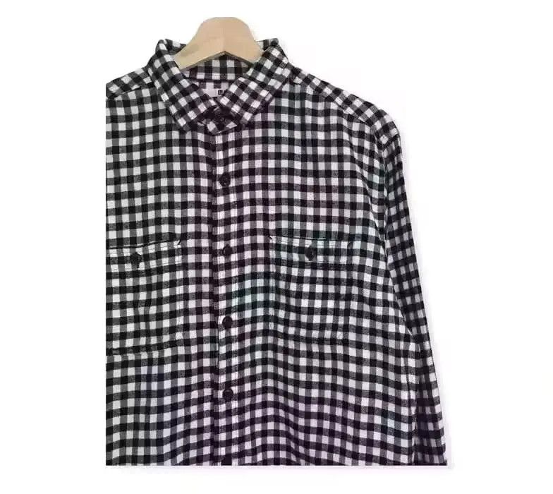 Flannel Japanese Brand Uniqlo Plaid Tartan Flannel Shirt Size US L / EU 52-54 / 3 - 3 Thumbnail