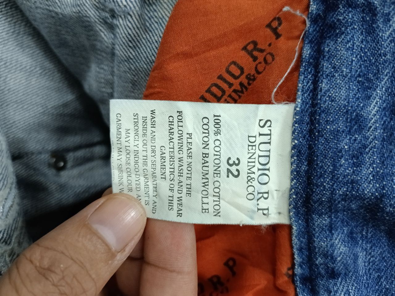Japanese Brand FLARE SICK STUDIO RP EMBROIDED DENIM SPELLOUT Size US 32 / EU 48 - 7 Thumbnail