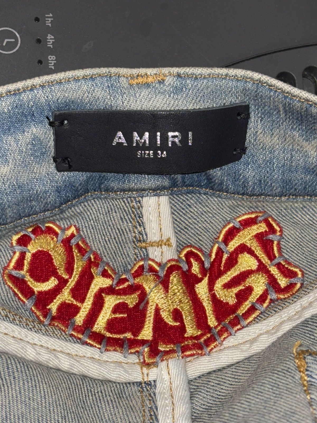 Amiri Amiri X Chemist Collaboration Slim Fit Leather Stars Patch Size US 34 / EU 50 - 7 Thumbnail