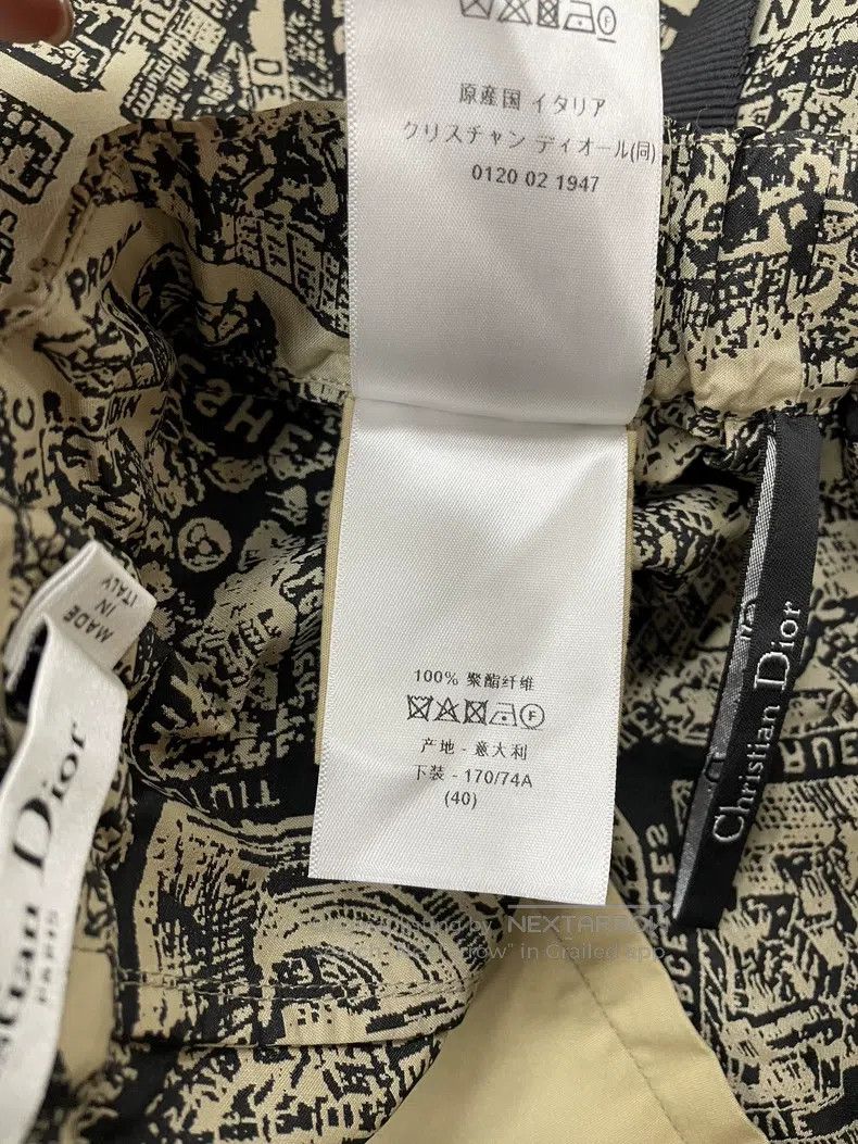 Dior Dior Paris map printed high-waisted skirt pants Size 26" / US 2 / IT 38 - 6 Thumbnail
