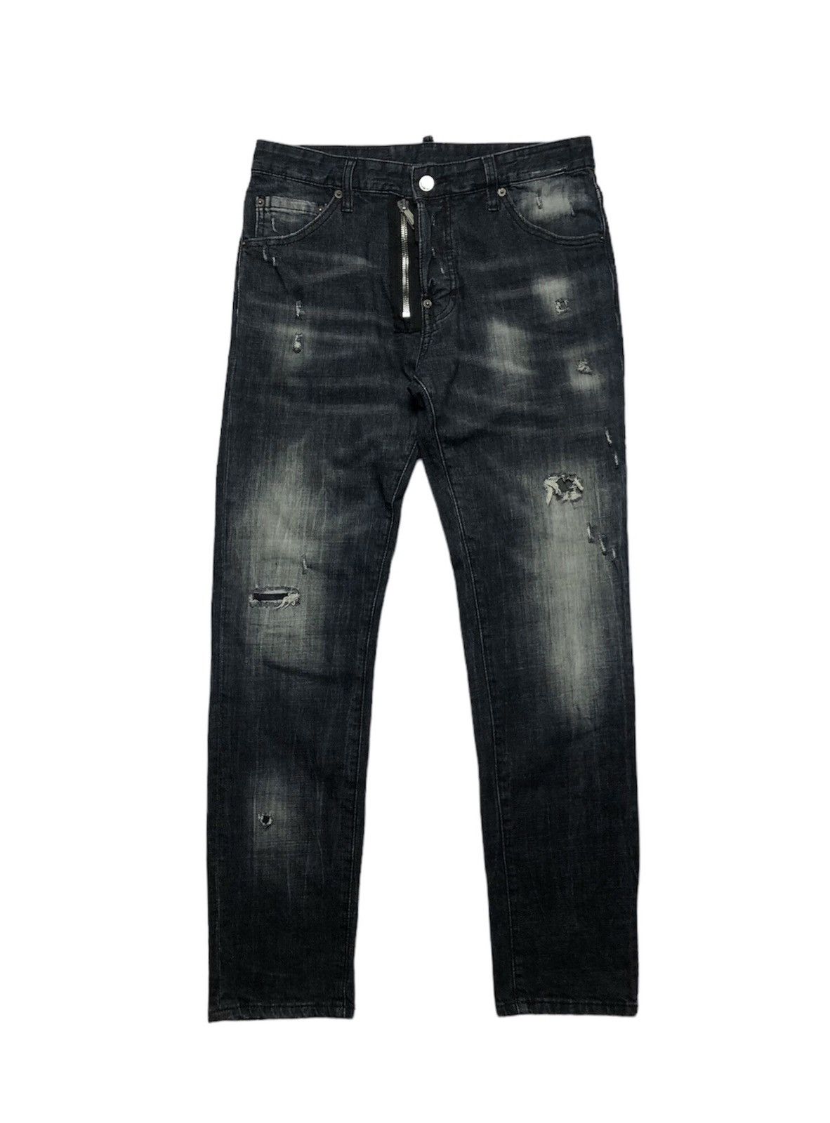 Distressed Denim × Dsquared2 Dsquared2 Dan Caten distressed slim 