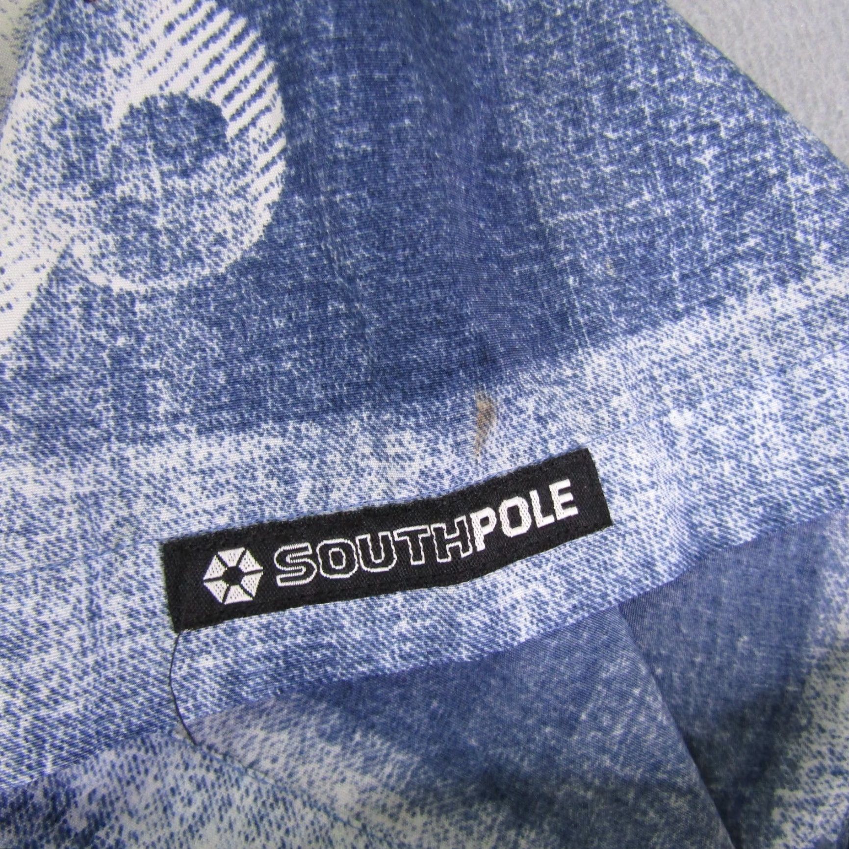 Southpole VINTAGE Southpole Shirt Mens XL Blue Button-Up Camp Hip Hop Y2K Comfort Casual Size US XL / EU 56 / 4 - 4 Thumbnail