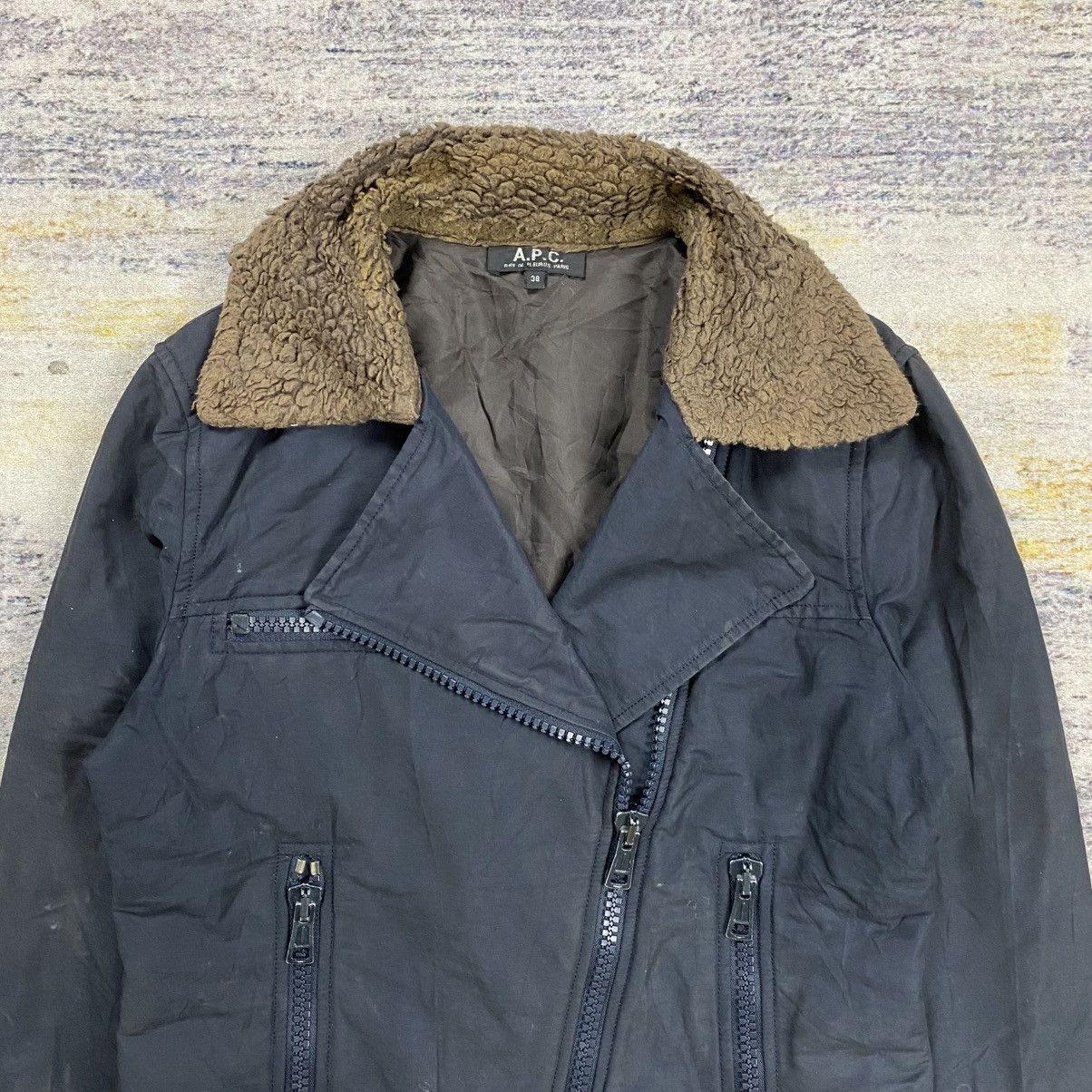 A.P.C. A.p.c asymmetrical bikers jacket Size US S / EU 44-46 / 1 - 7 Thumbnail