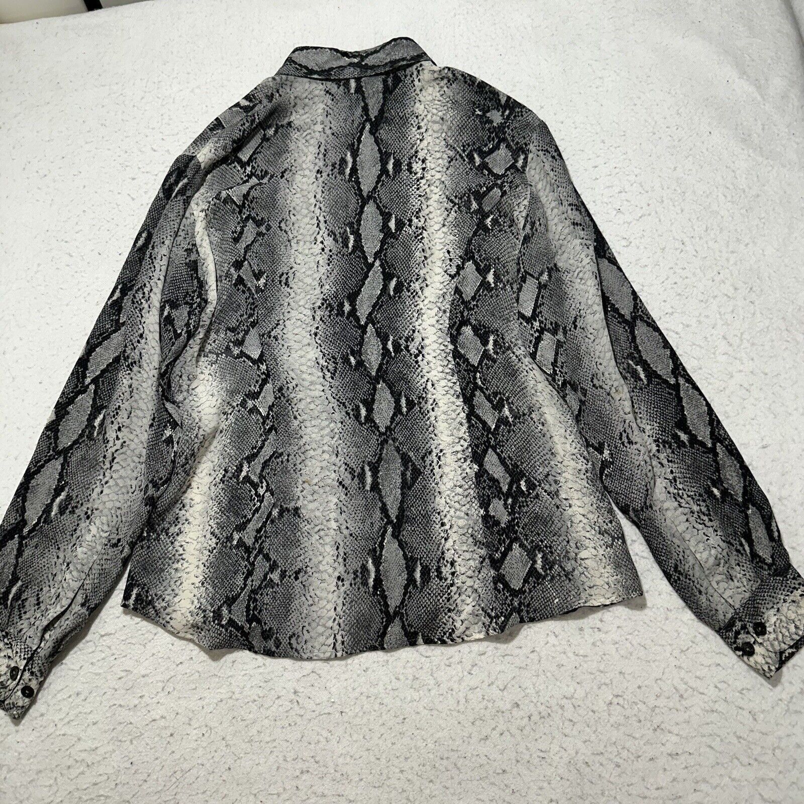 Other Votre Nom Medium Silk Button Down Shirt Animal Print Size M / US 6-8 / IT 42-44 - 12 Thumbnail