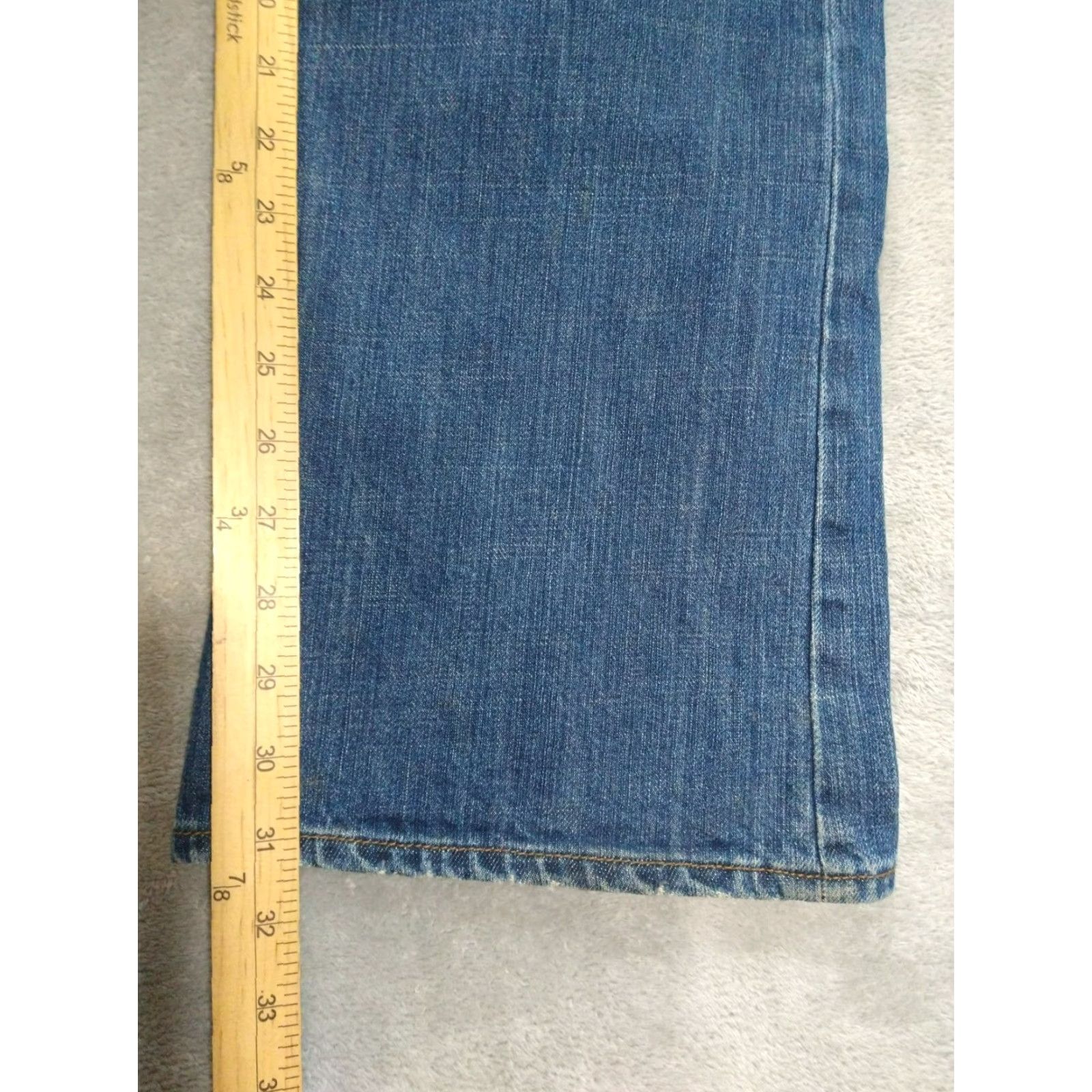 Gap Gap Jeans Mens 38x32 Blue Denim Premium Boot Cut Dark Wash Mid Rise Distressed Jeans Mens Blue Premium Bootcut Denim 90s? Not relevant. Size US 38 / EU 54 - 5 Thumbnail