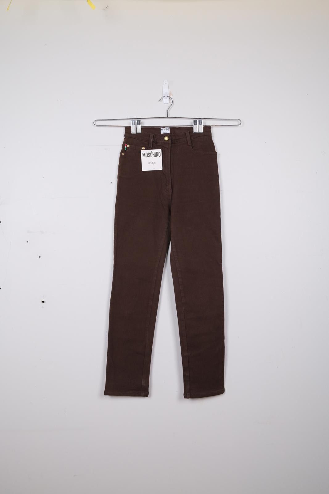 Moschino 00's Moschino Junior Peace Logo Straight-Leg-Pant Size 26" / US 2 / IT 38 - 1 Thumbnail