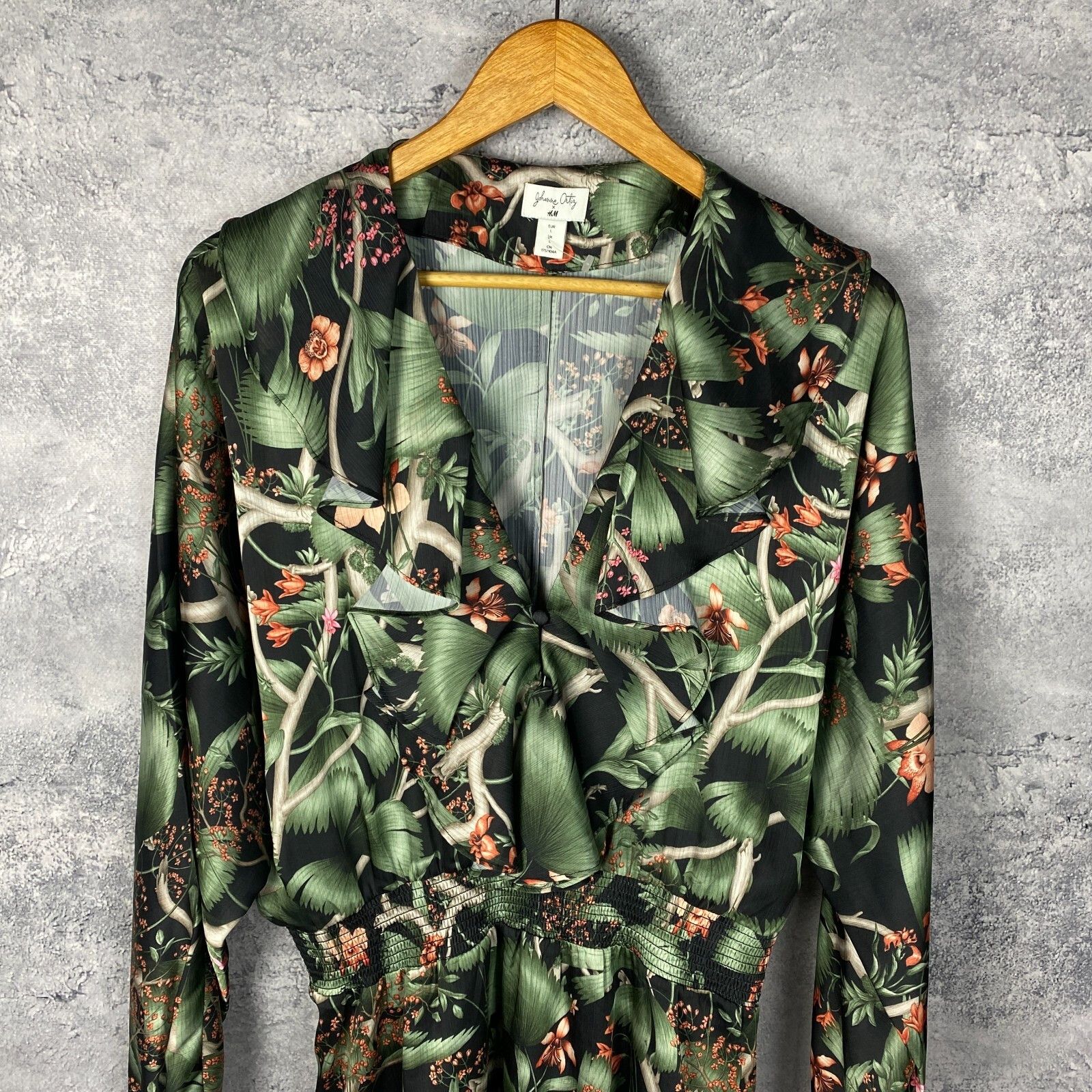 H&M Johanna Ortiz Hm Dress Women's Size L Long Sleeve ` Size L / US 10 / IT 46 - 2 Thumbnail