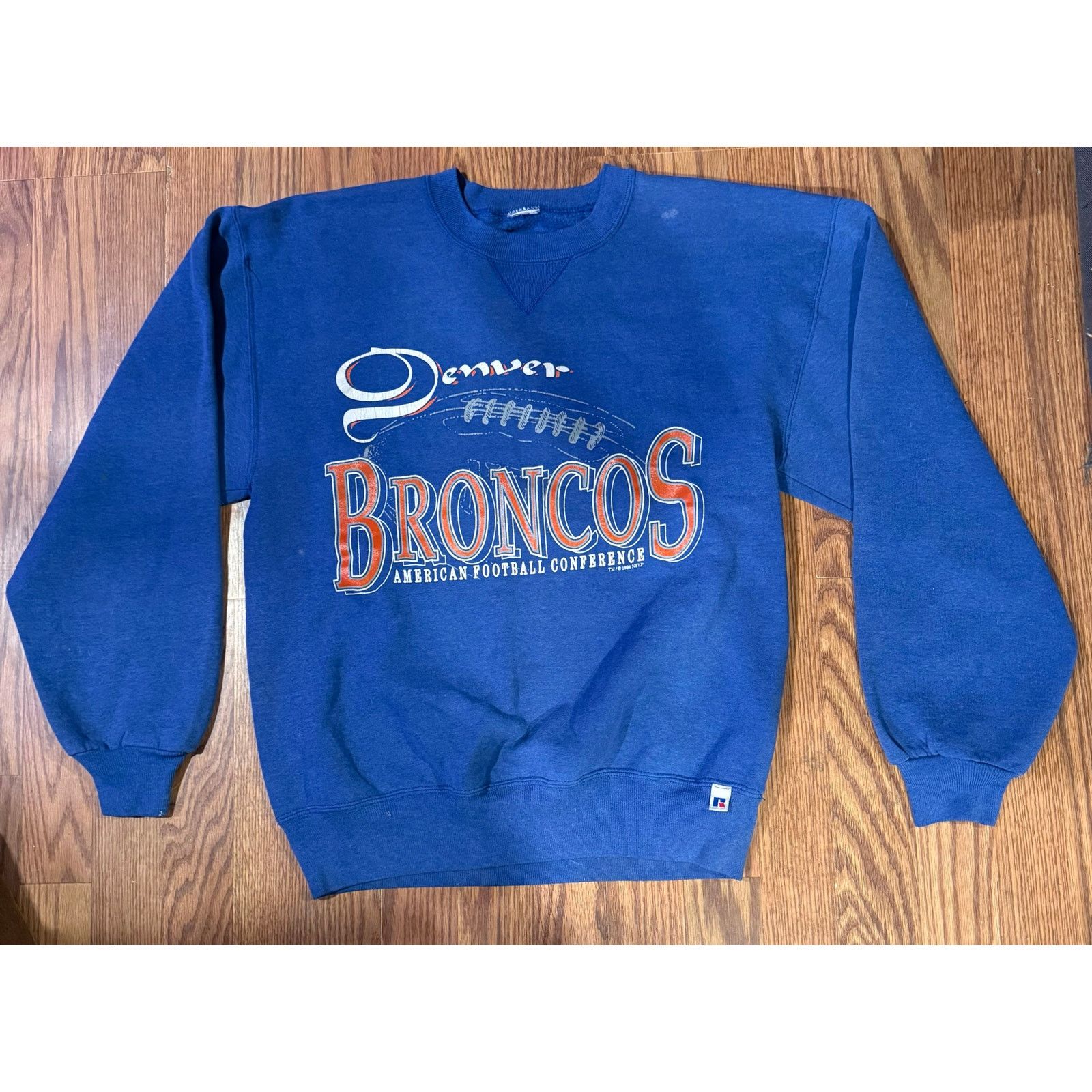 Russell Athletic Vintage Denver Broncos Crewneck – Russell Athletic (1994) Size US XL / EU 56 / 4 - 1 Thumbnail