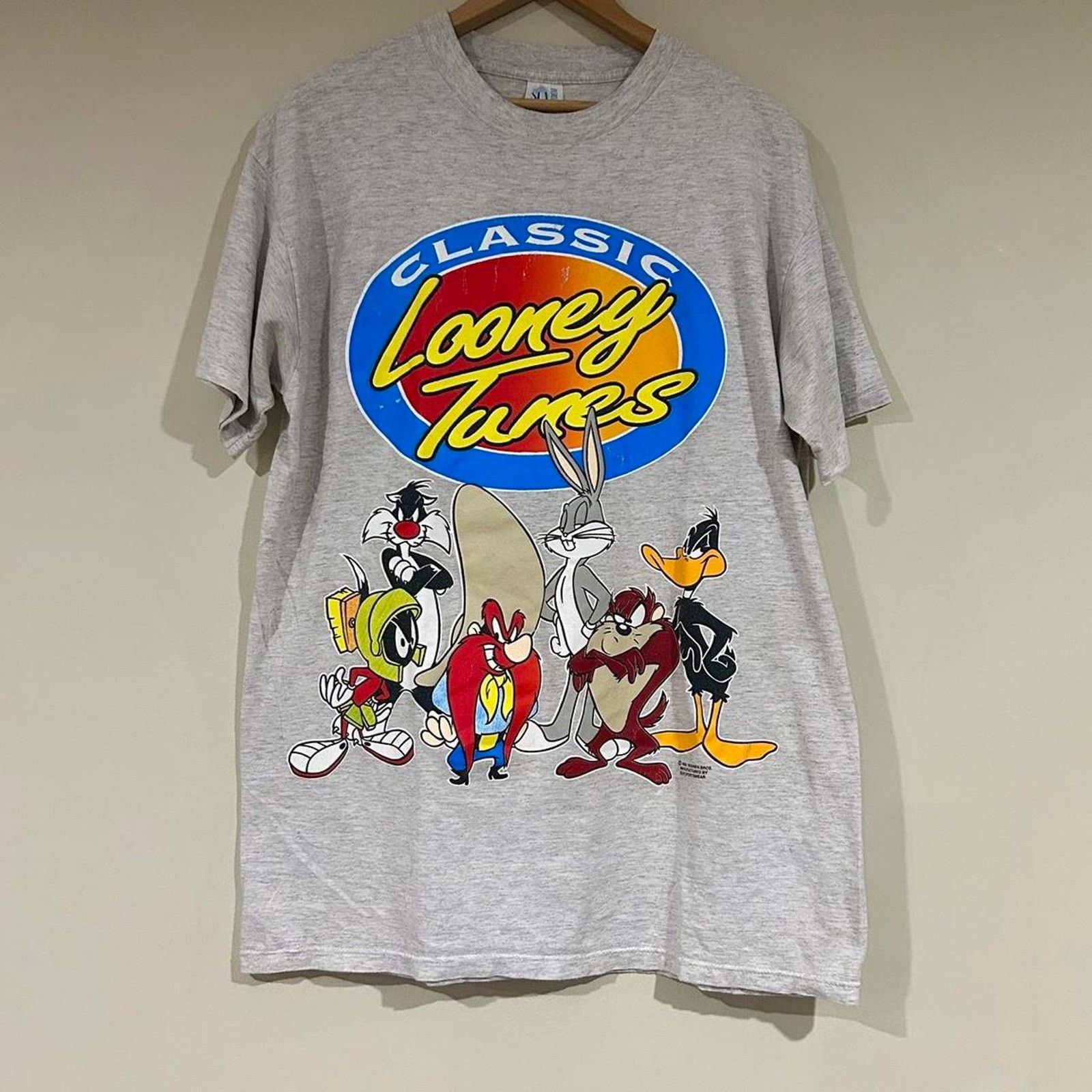 Sunny Sports Vintage 1993 Classic Looney Tunes Wraparound Tee Shirt Size US L / EU 52-54 / 3 - 1 Thumbnail