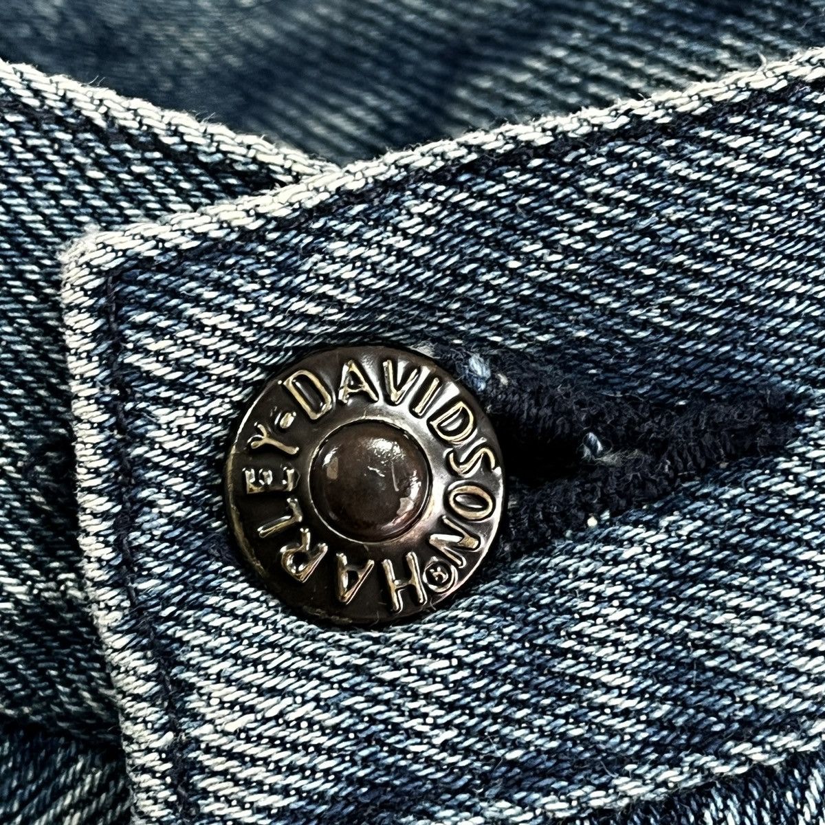 Harley Davidson × Vintage Harley Davidson Double Knee Denim Jeans Size US 35 - 12 Thumbnail