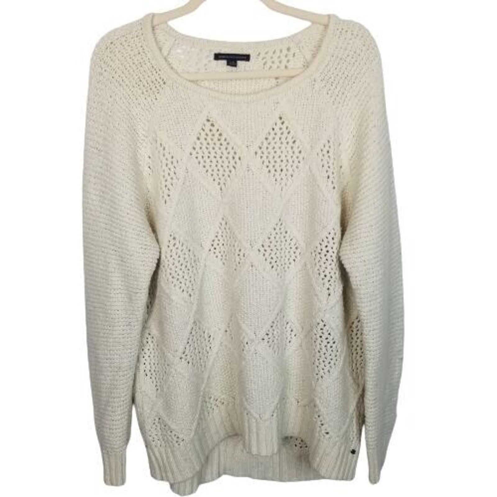 American Eagle Outfitters American Eagle Womens Wool Sweater Preppy Academia Teacher L Size L / US 10 / IT 46 - 1 Thumbnail