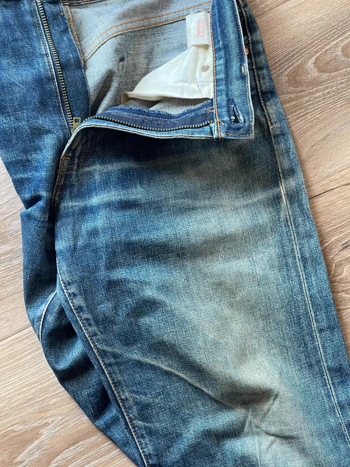 Levi's Vintage Levi’s 502xx Nippon Selvedge Ice Blue 90s Washed Fade Size US 31 - 7 Thumbnail