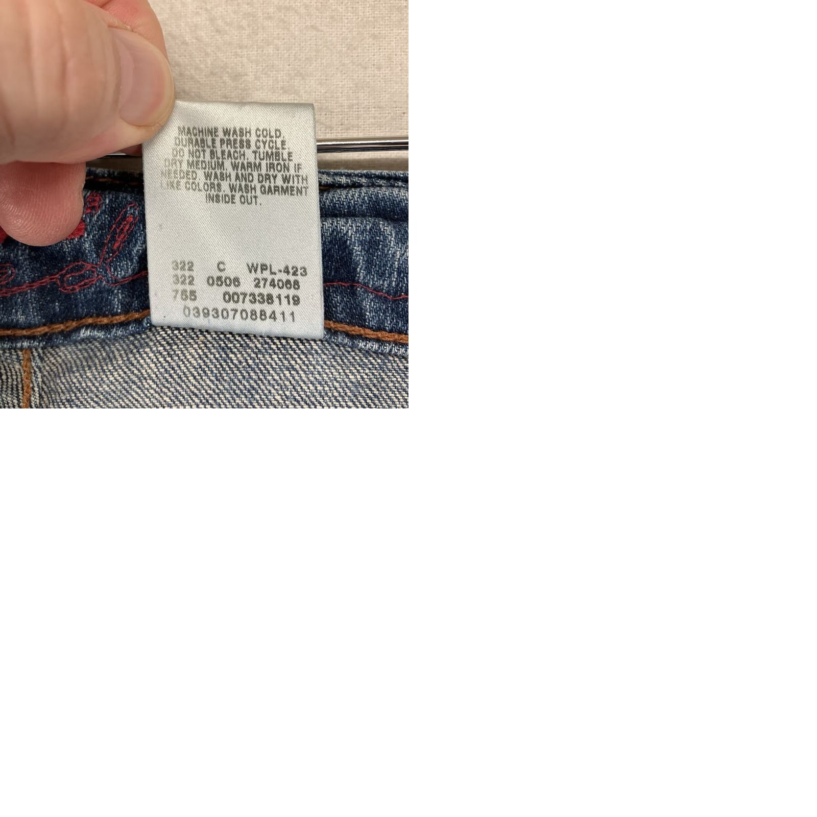 Levi's VTG Levi's Red Collection Jeans Mens 34x32 Blue Medium Wash Slim Straight Denim Bar? 5-Pocket Retro USA Classic Vintage Leather Patch Womens? Size US 34 / EU 50 - 12 Thumbnail