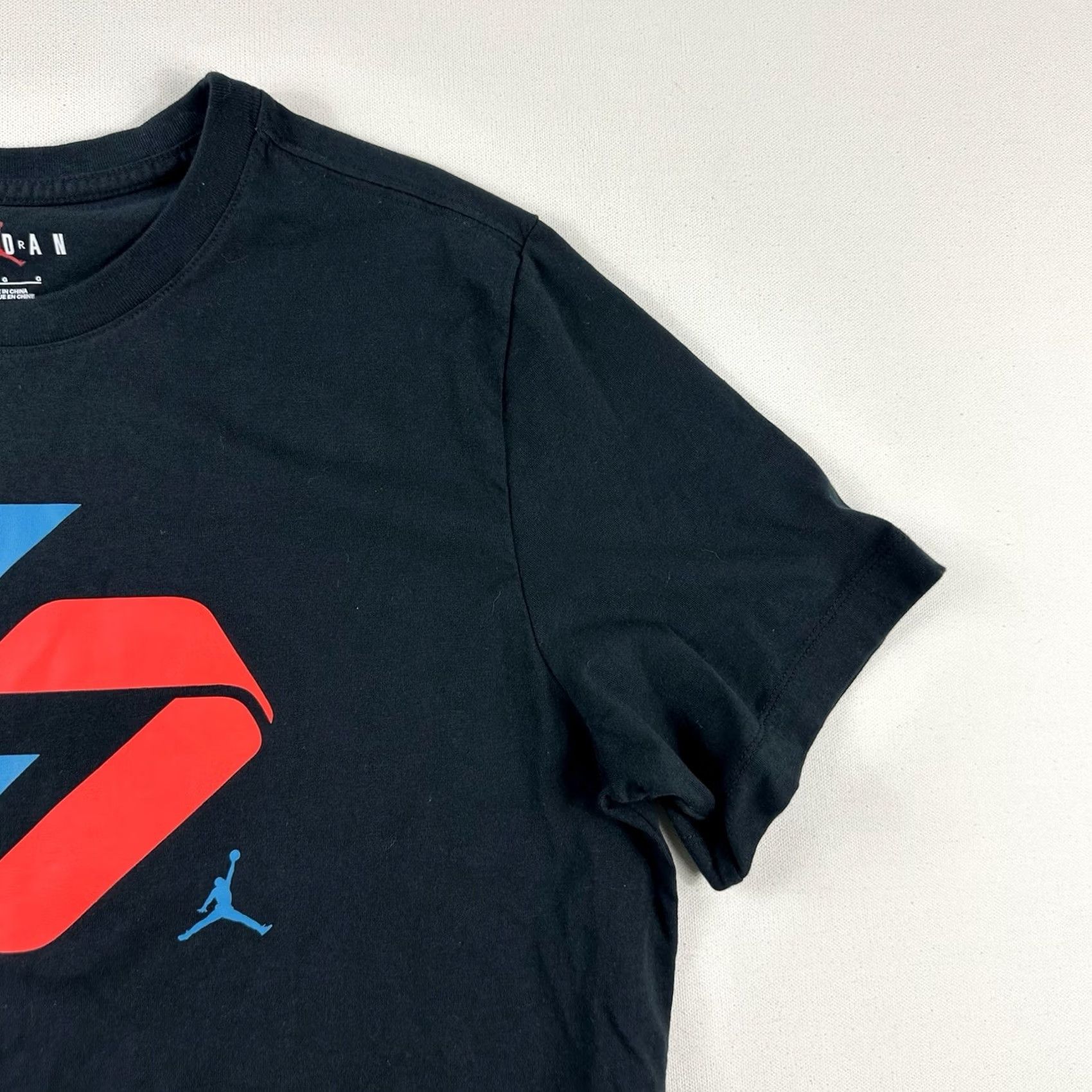 Jordan Brand VINTAGE Jordan Nike Air T-Shirt Logo Jumpman Men's Large Crew Neck Black Size US L / EU 52-54 / 3 - 4 Thumbnail