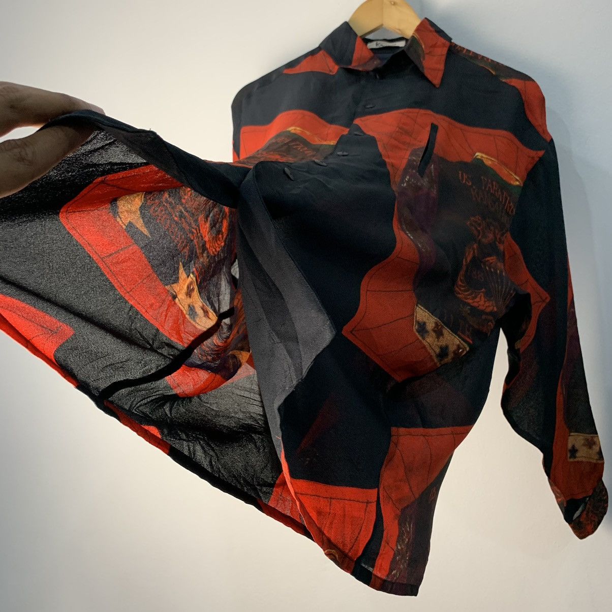 Kansai Yamamoto Kansai Yamamoto Paisley Long Sleeve 80s Military Size US XL / EU 56 / 4 - 10 Thumbnail