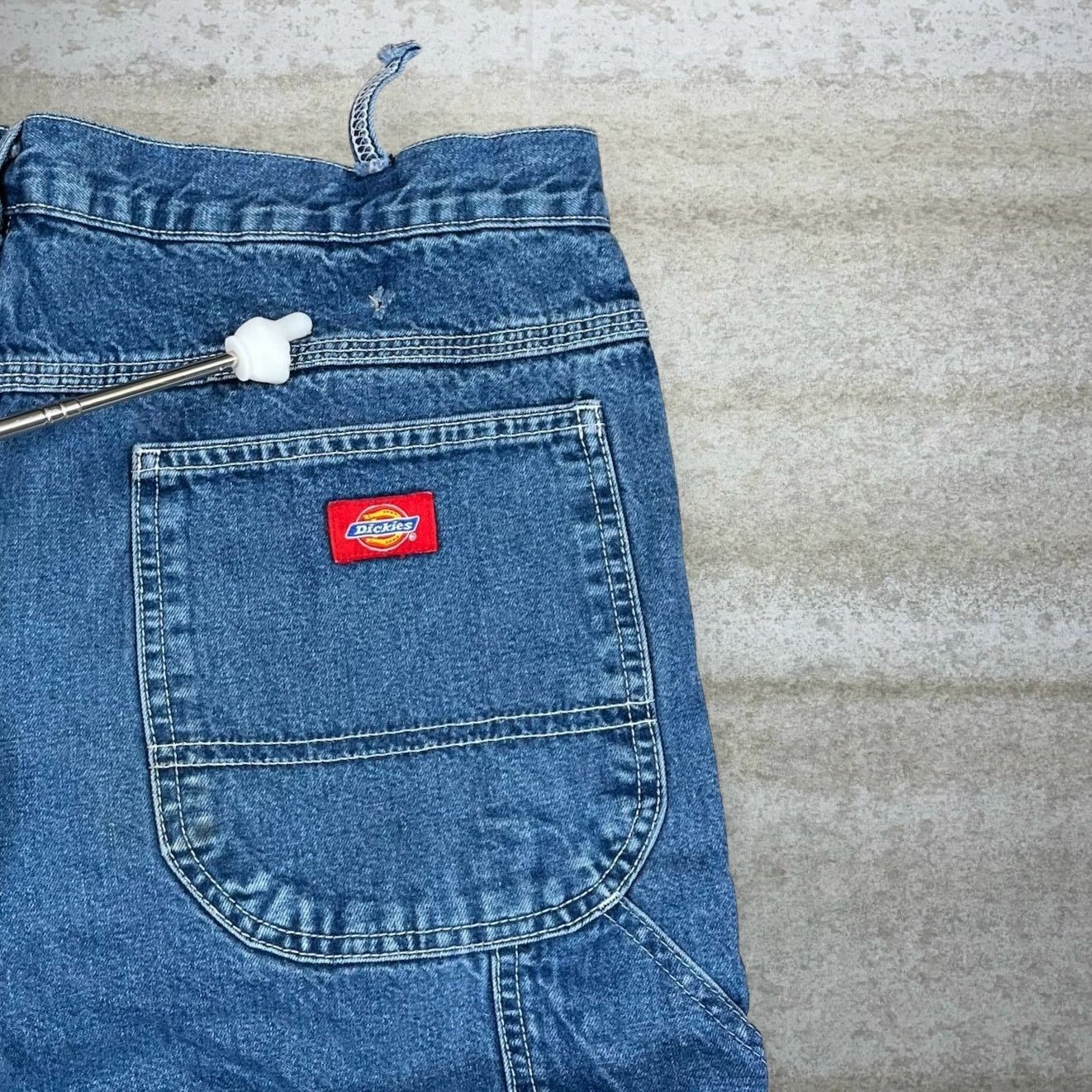 Dickies Vintage 90s Dickies Jeans 38x34 Relaxed Medium Wash Lined Size US 38 / EU 54 - 3 Thumbnail