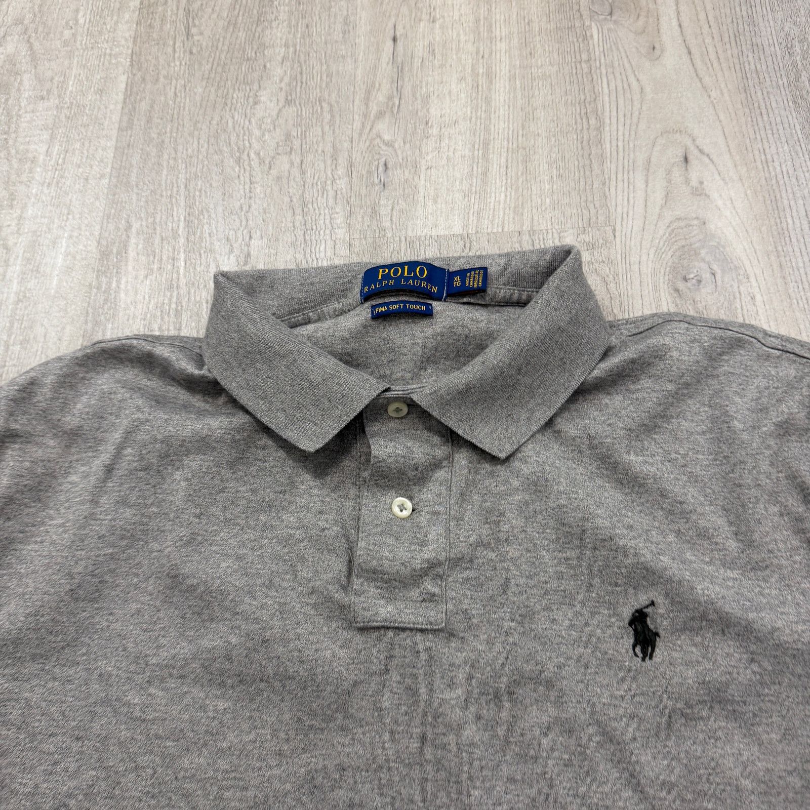 Polo Ralph Lauren Polo Ralph Lauren Pima Soft Touch Shirt Men's Extra Large Size US XL / EU 56 / 4 - 4 Thumbnail