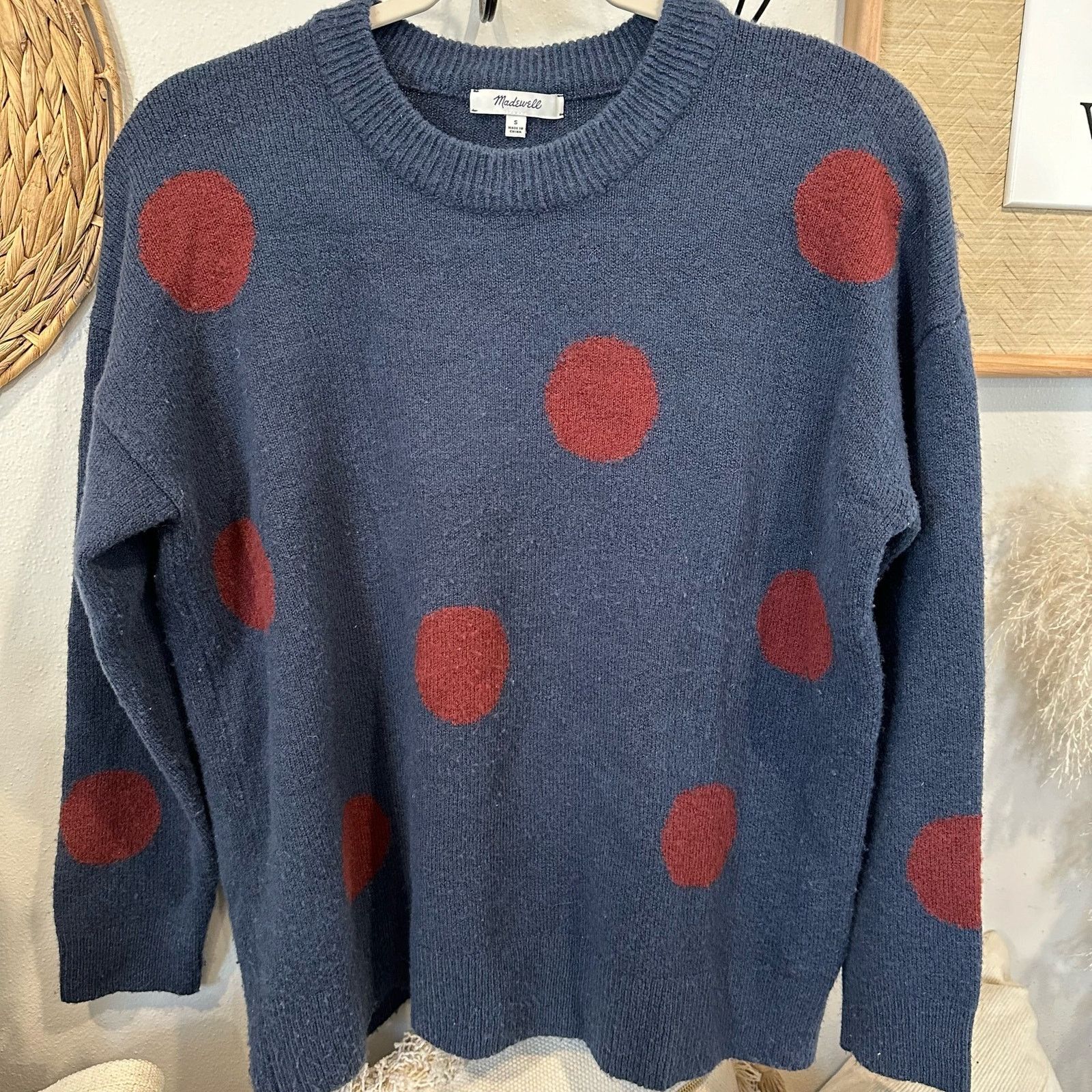Madewell Madewell Dot Graystone Pullover Sweater - sz S Size S / US 4 / IT 40 - 4 Thumbnail