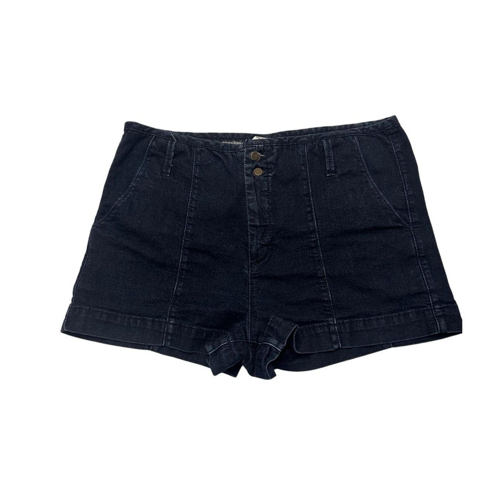 Forever 21 Vintage Size 29 Denim Y2K Festival Vine Shorts in Black, Women's
