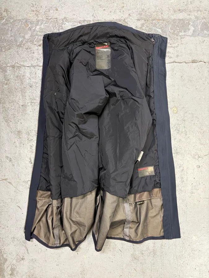 Prada AW2008 Prada Navy Nylon Long Jacket Size US L / EU 52-54 / 3 - 6 Thumbnail